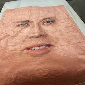 PLUSH BLANKET Nicholas Cage FACE